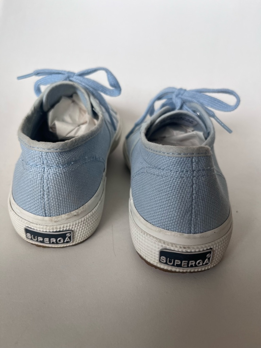 Superga Sky Blue Classic Canvas Sneaker Women’s Size 37 - Picture 4 of 9